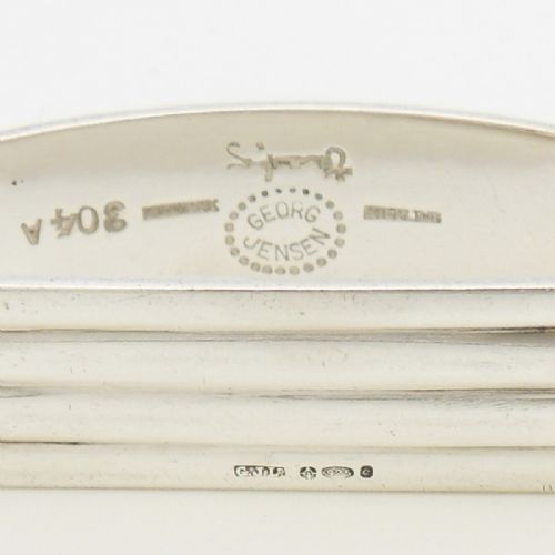 VINTAGE GEORG JENSEN SILVER NAPKIN RING HM 1958 - ADDITIONAL PHOTO 5