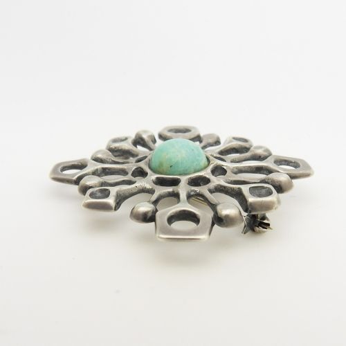 STYLISH VINTAGE SILVER PENDANTBROOCH BY UNN TANGERUD FOR DAVIDANDERSEN - ADDITIONAL PHOTO 2