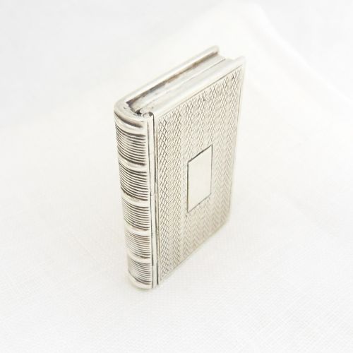 Stunning William IV Silver Vinaigrette in Book Form Taylor & Perry 1832