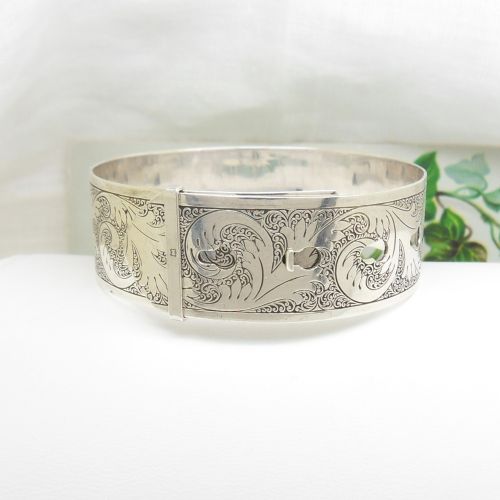 Charles Horner Silver Buckle Bangle Chester 1946