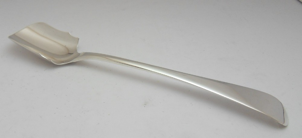 GEORGIAN SILVER STILTON CHEESE SCOOP LONDON 1809