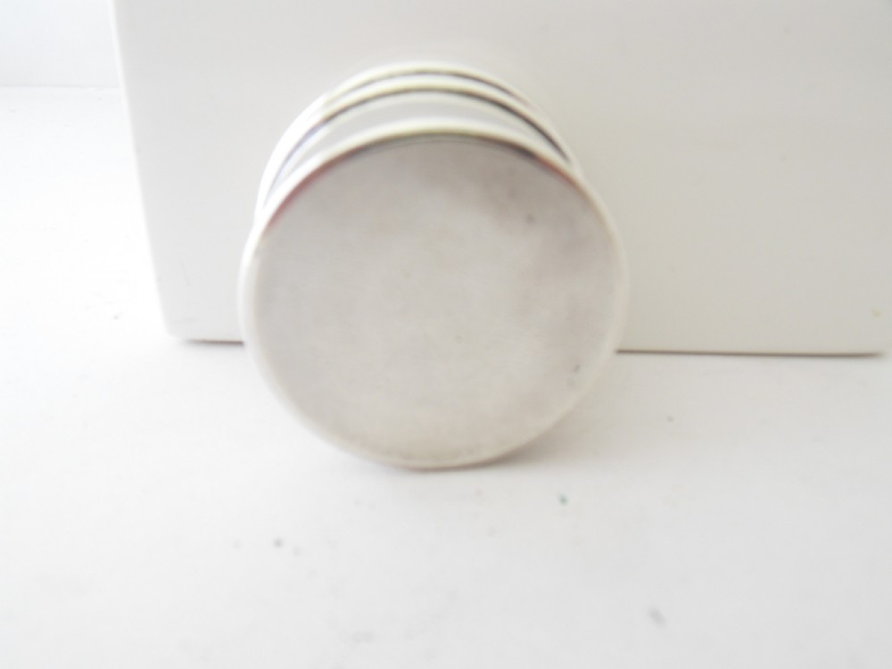 STYLISH SILVER PILL POT BIRMINGHAM 1915 View VII