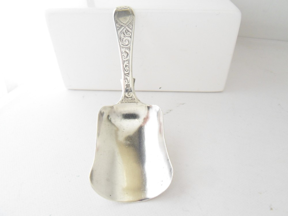 GEORGIAN SILVER CADDY SPOON LONDON 1809