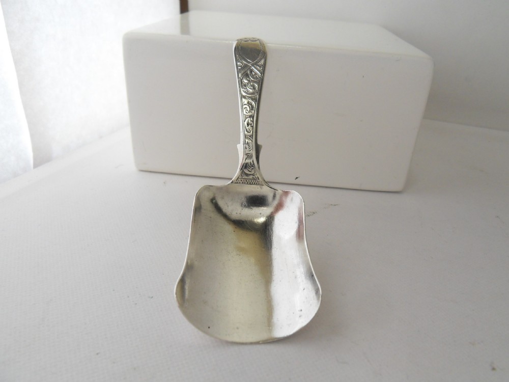 GEORGIAN SILVER CADDY SPOON LONDON 1809 View III