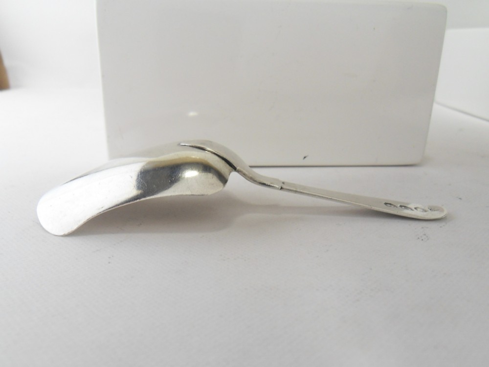 GEORGIAN SILVER CADDY SPOON LONDON 1809 View X