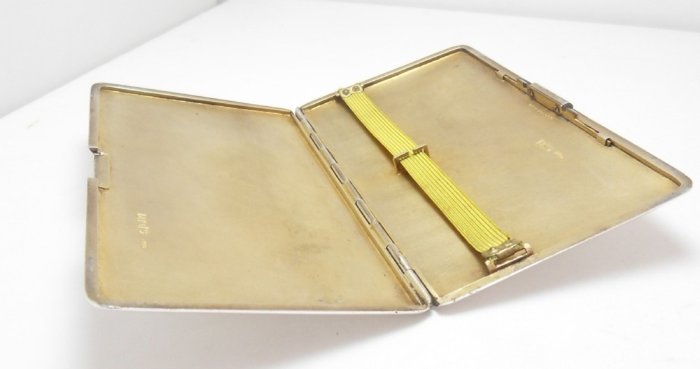 FINE SILVER CIGARETTE CASE BIRMINGHAM 1910 View XIII