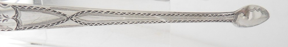 SUPERB GEORGIAN SILVER SUGAR TONGS LONDON 1793 View VII
