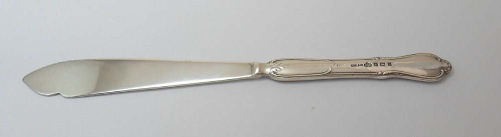 FINE SILVER HANDLED LETTER OPENER BIRMINGHAM 1960