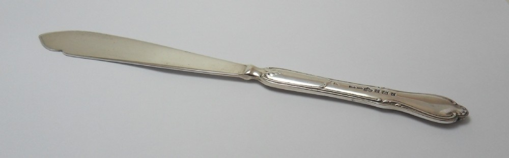 FINE SILVER HANDLED LETTER OPENER BIRMINGHAM 1960 View II