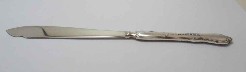 FINE SILVER HANDLED LETTER OPENER BIRMINGHAM 1960 View III