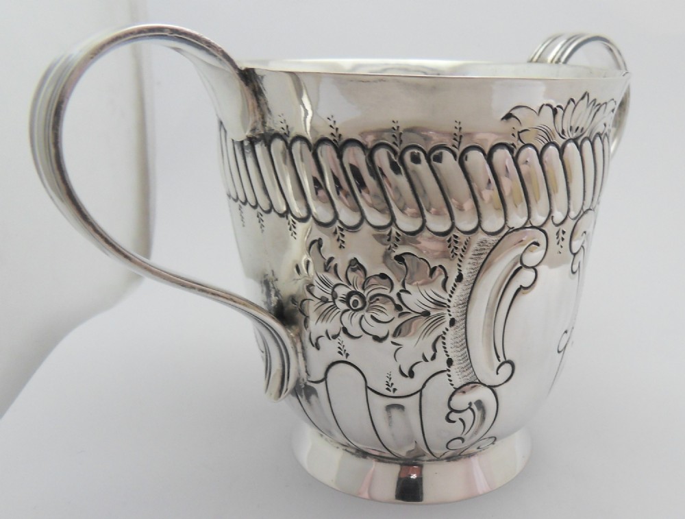 FINE VICTORIAN SILVER PORRINGER SHEFFIELD 1896 View XI
