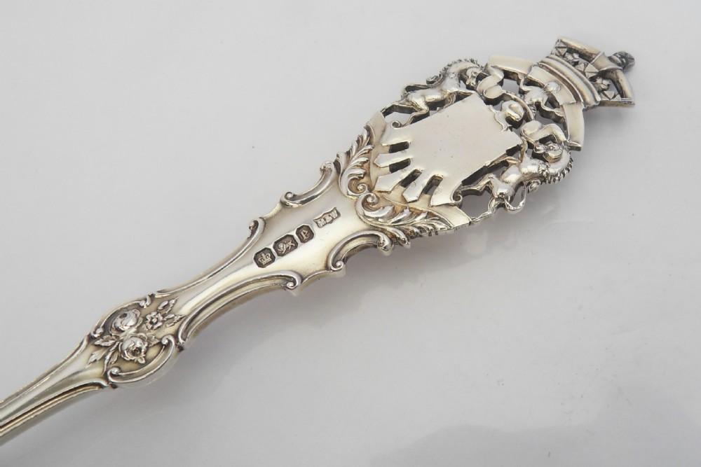  IMPRESSIVE VICTORIAN DIAMOND JUBILEE SILVER SPOON View IX