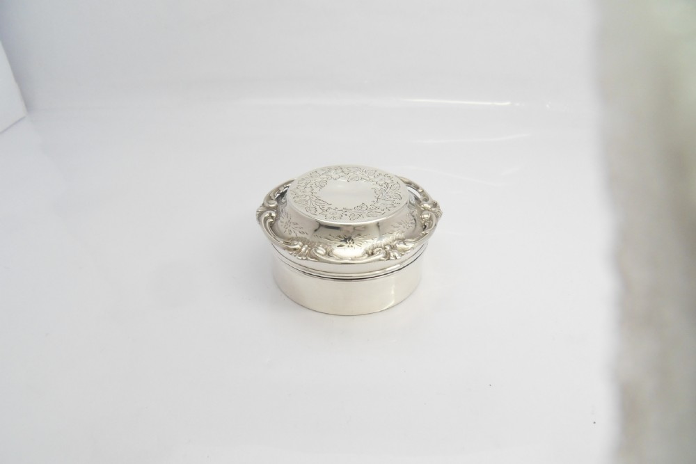 EXQUISITE EDWARDIAN TRINKET POT GILT INTERIOR BIRM' 1907 View VIII