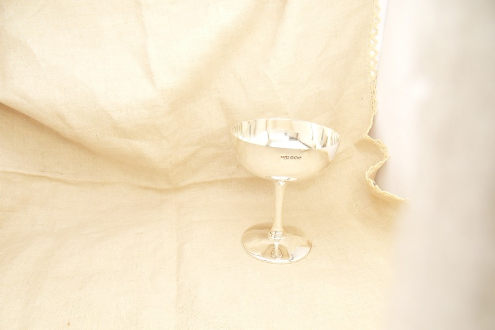 SUPERB SILVER CHAMPAGNE BOWL SHEFFIELD 1925 View VI