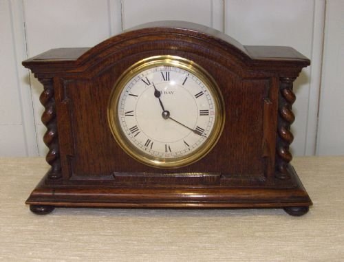 Solid Oak Mantel Clock