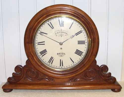 Victorian Walnut Shop/bank Clock