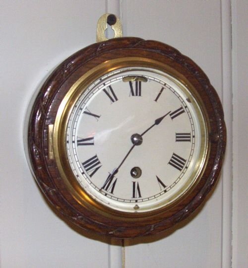Solid Oak Ships Clock