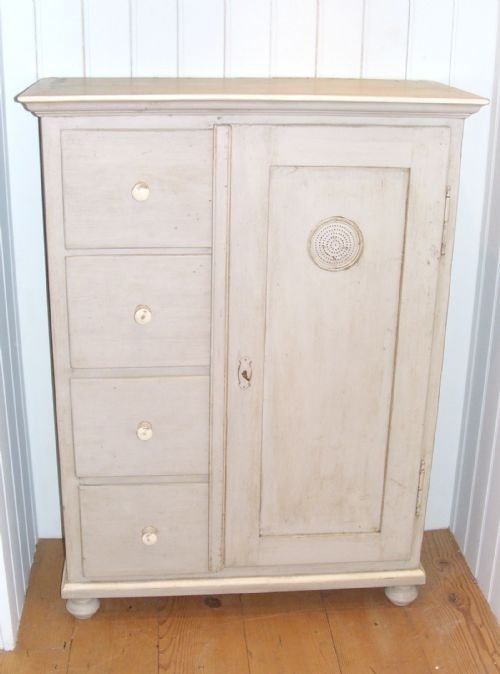 Continental Painted Pine Food Cupboard