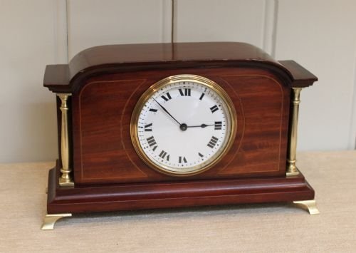 Edwardian Mahogany Mantel Clock