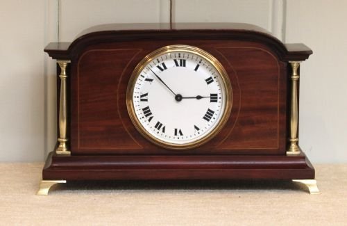 fig 1. Edwardian mahogany mantel clock