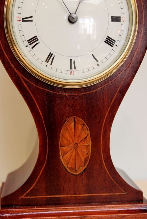 fig 1. Edwardian mahogany balloon clock