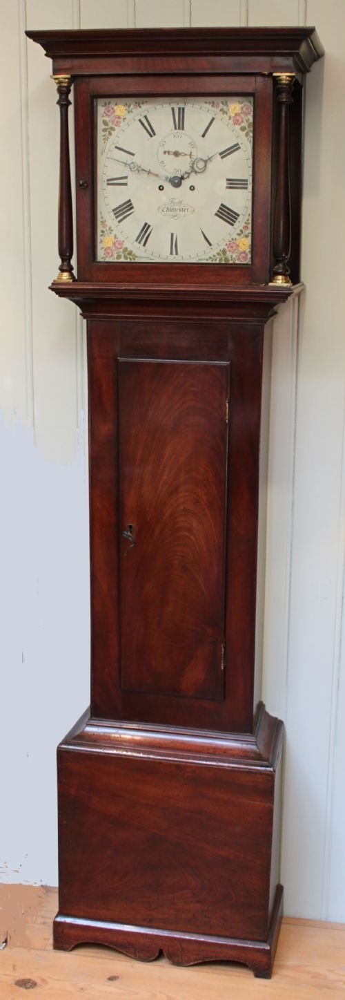 Small Mahogany Longcase Clock