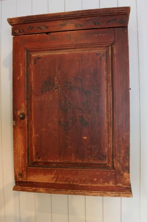 Painted Swedish Wall Cabinet