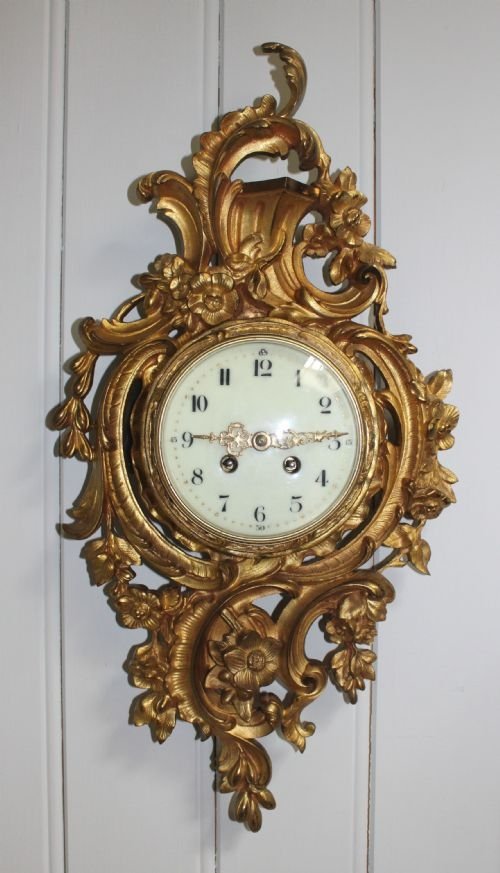 Ormolu Cartel Wall Clock