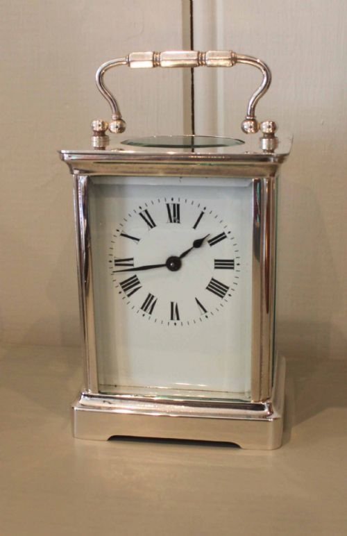 Silver Plated Carriage Clock