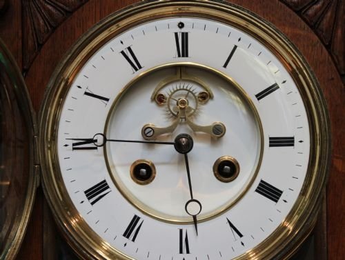 fig 1. Victorian oak bracket clock 