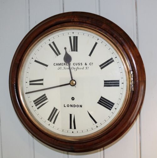 Walnut Cased Dial/school Clock