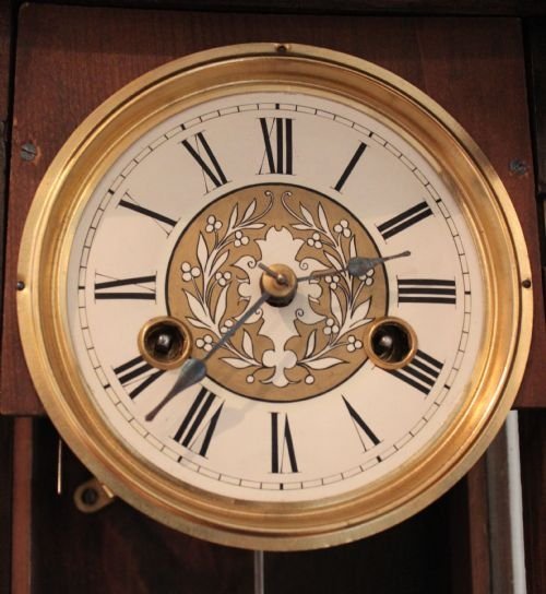 fig 1. Small Vienna Regulator style wall clock