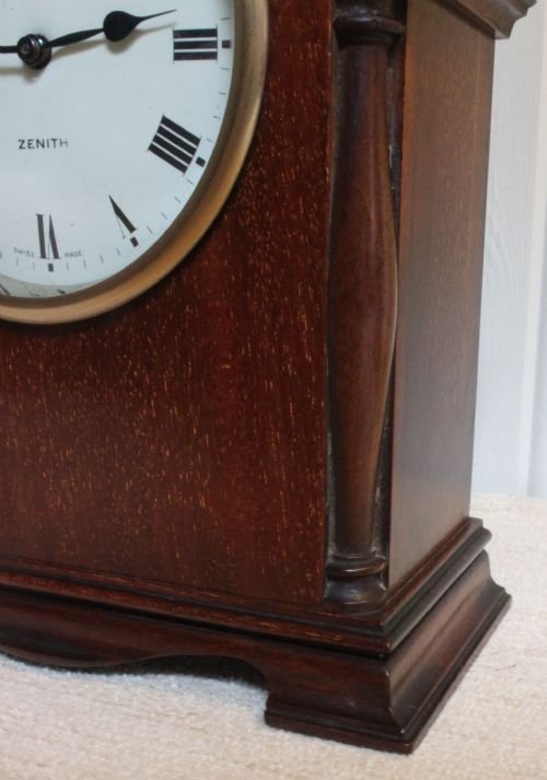 fig 1. small mahogany mantel clock