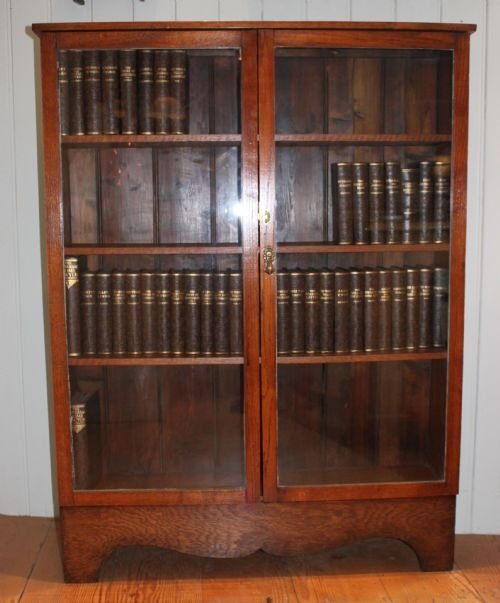Glazed Oak Bookcase