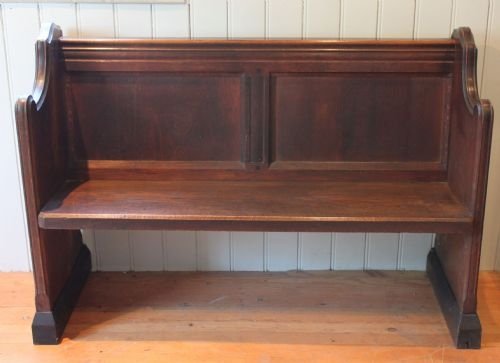 Solid Oak Church Pew