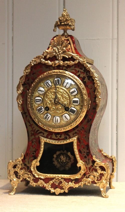 French Boulle Mantel Clock