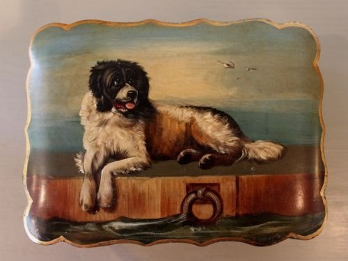 Victorian Papier Mache Card Box