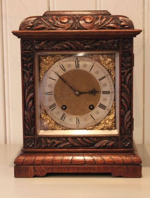 Oak Ting Tang Bracket Clock- 1857