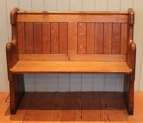 Solid Oak Pew