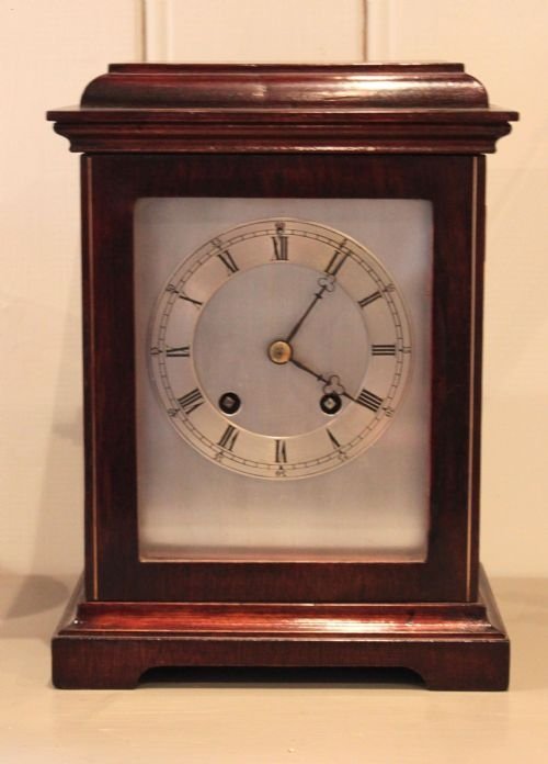 Small Mahogany Bracket Clock  by Lenzkirch