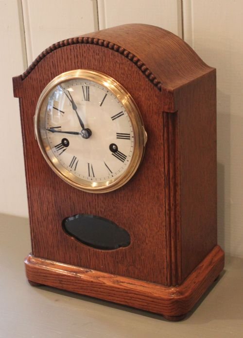 fig 1. oak mantel clock