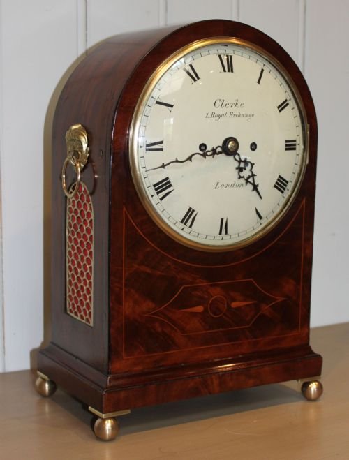 Regency Mahogany Bracket Clock
