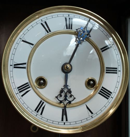 fig 1. Walnut Regulator Style Wall Clock