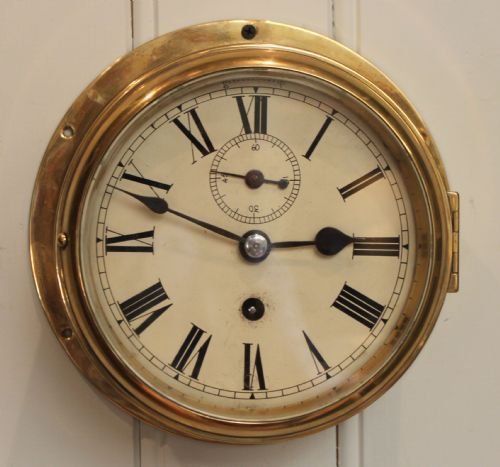 Brass Ships Bulkhead Clock