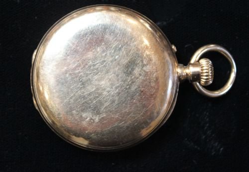 fig 1. 18ct Gold Half Hunter pocket watch
