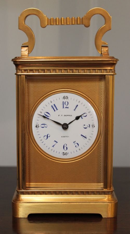 Arts and Crafts Influenced Striking Carriage Clock