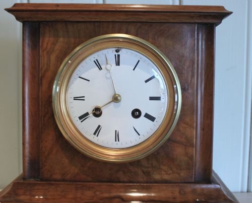 fig 1. Walnut Striking Mantel Clock