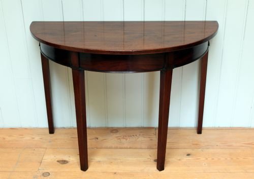 Late 18th Century Mahogany Demi-lune Table
