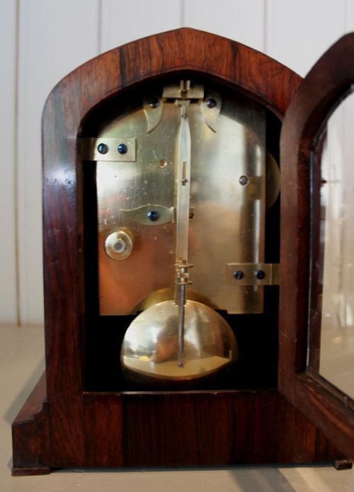 fig 2. London Made William IV Rosewood Library Timepiece Bracket Clock