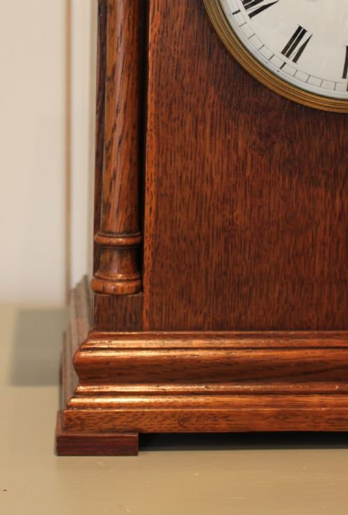 fig 1. Edwardian Oak Mantel Clock